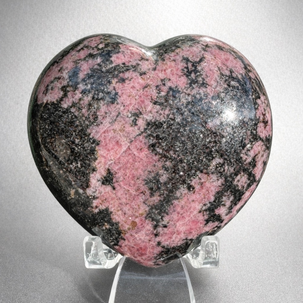 Rhodonite heart 1.1lbs.